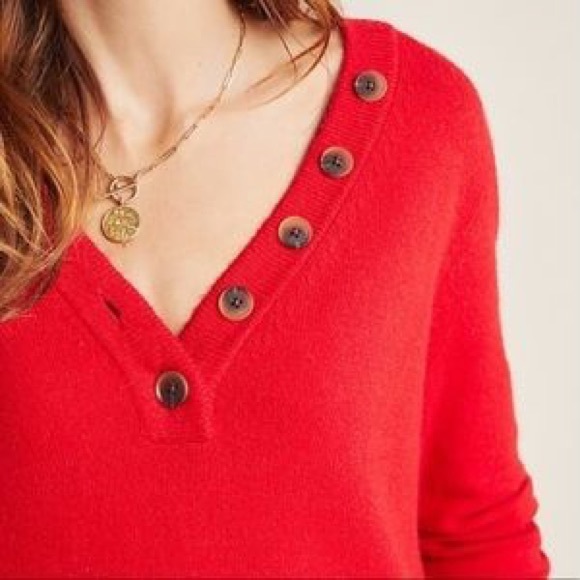 Anthropologie Serena V-Neck Sweater - Picture 2 of 7